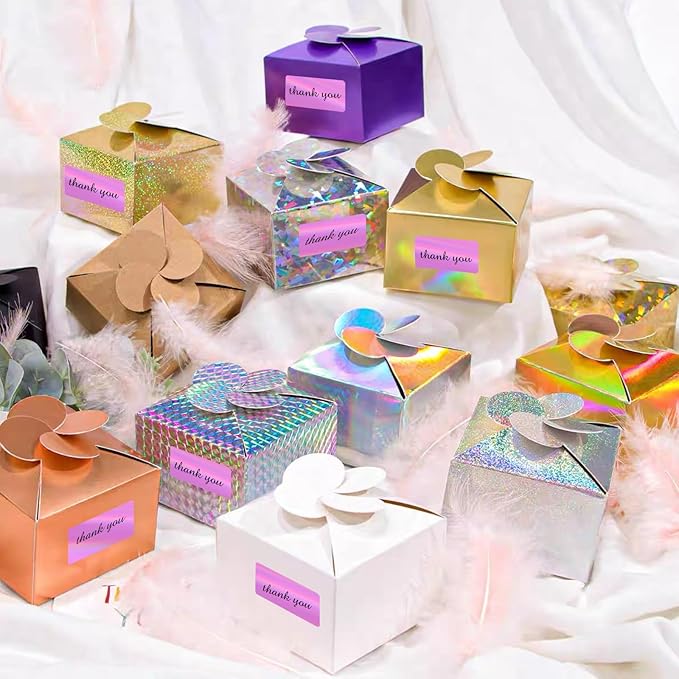 Direct Thermal Label 2x1 Inch- Barcode Labels- Holographic Thermal Sticker Labels for Address, Shipping, Compatible with Rollo Label Printer & MUNBYN& Zebra (300 Labels/Pink)