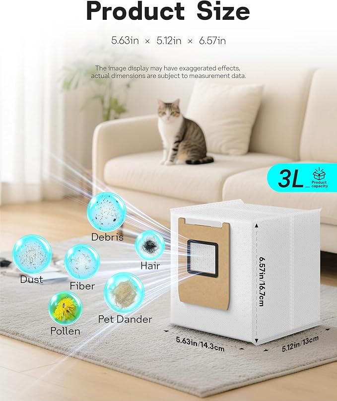Leemone 12 Pack E25 E28 Dust Bags Compatible with eufy Omni Robot Vacuum E25 E28, 4 Layer Filtration System with Activated Carbon Fabric