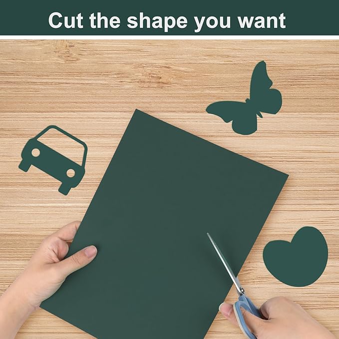 OcePor 100 Sheets Dark Green Cardstock Paper, Colored Printer Paper 8.5 x 11, Thick Construction for Cards Making, Scrapbook，Office Printing, Invitations, Certificates，DIY Crafting 92 lb/250gsm