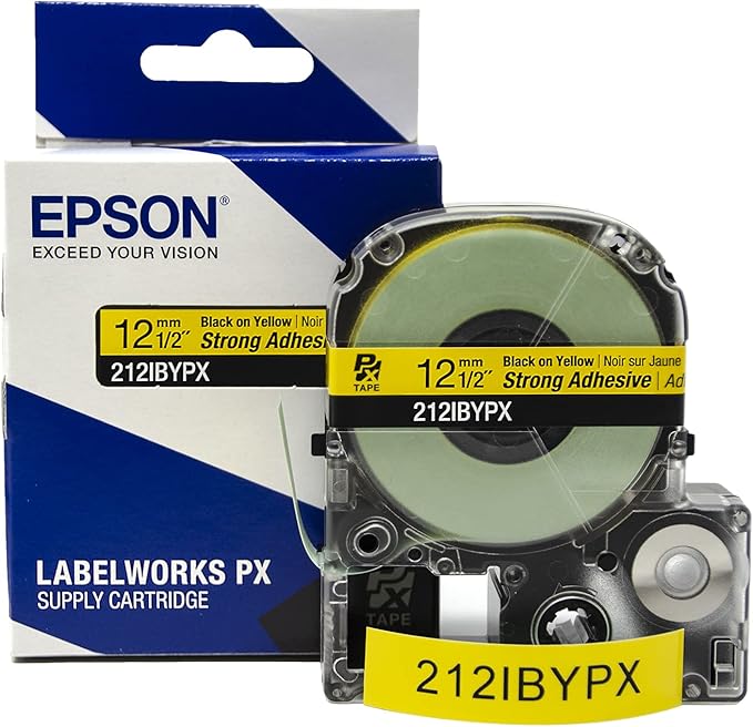 LABELWORKS Epson LW-C610PX Summer Bundle - Label Maker & Black on Purple, Yellow, Blue, and Pink Tape