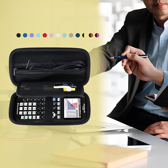 Hard Case Replacement for TI-84 Plus CE/TI-84 Plus/TI-Nspire CX II CAS/TI-Nspire CX II/TI-83 Plus/TI-89 Titanium/TI-85 / TI-86 Color Graphing Calculator (Red Case)