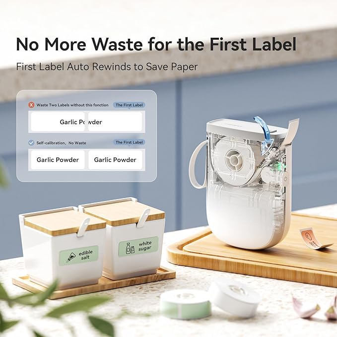 NIIMBOT D11 New Version Label Maker Machine with Tape,300DPI Bluetooth Label Printer, Portable Thermal Printer,Sticker Maker for Organizing Home Office School,White