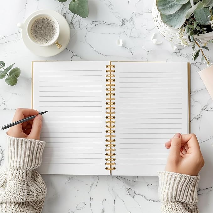 Vintage Skeleton Cowboy Western Notebook, Funny Gothic Skeleton Journal, Vintage Goth Journal, Gothic Office Supplies, Western Cowboy Skull Hardcover Spiral Notebooks 5.5x8.3 Inch