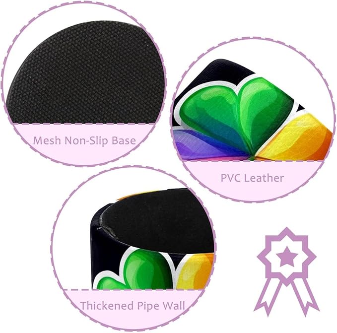 Rainbow Clover Pen Holder Cup for Desk, Pencil Cup Holder for Desk Office Pen Organizer