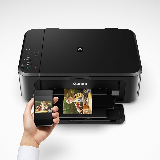 Canon Pixma MG3620 Wireless All-in-One Color Inkjet Printer with Mobile and Tablet Printing, Black