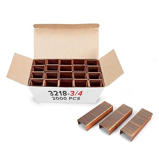 IDL Packaging Heavy Duty Staples - 1 1/4" x 3/4" x 0.08" (2000 pcs) - Non-Rusting Industrial Staples for Stapler - Box by IDL Packaging