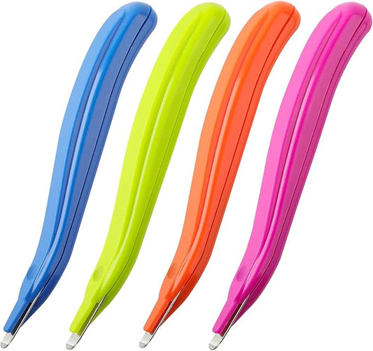 KTRIO Magnetic Staple Remover Tool 4 Pack, Professional Stapler Removers Flat Staple Puller Stick for Classroom, Office, Home, 4 Colors