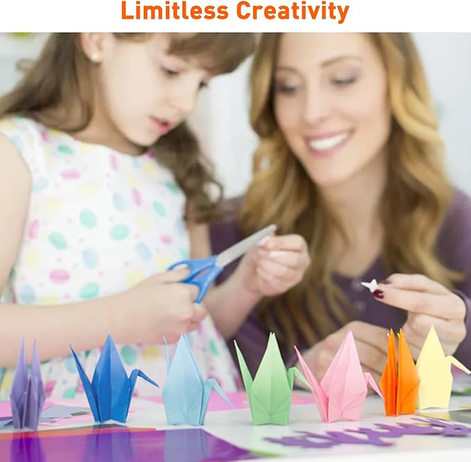 MAXECHO 8.5" × 11" Bulk Colored Copy & Print Paper, 200 Sheets 10 Assorted Colors Printer Paper Computer Paper Suitable for Origami, Crafts, DIY Projects, 80 GSM