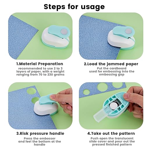 LOVEINUSA 3PCS Circle Hole Punch, Different Size（1+ 5/8 + 3/8 Inch） of Scrapbooking Paper Cutter Crafting, Designs for Office Junk Journal Supplies, Card Making, DIY Albums, Photos, Circle Cutter