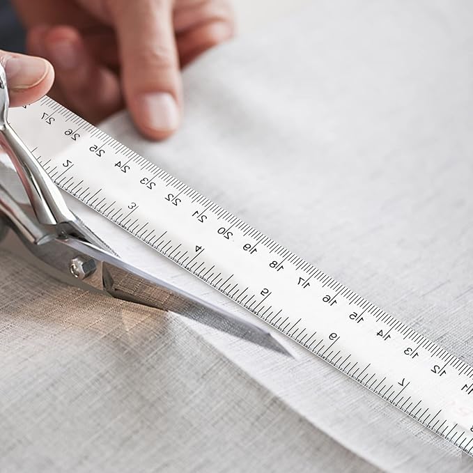 Koogel 40 Packs Clear Plastic Ruler, 12 Inch, Plastic Measuring Tool with Centimeter and Millimeter, Shatterproof Metric Clear Rulers Bulk for Kids, Back to School, Classroom, School, Office, Home