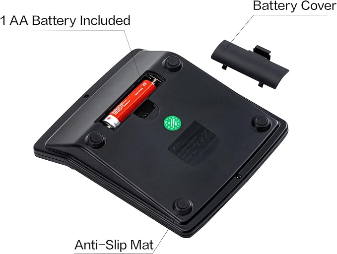 Calculator, Deli Standard Function Desktop Calculators with 12 Digit Large LCD Display and Sensitive Button, Solar Battery Dual Power Office Calculator, Black