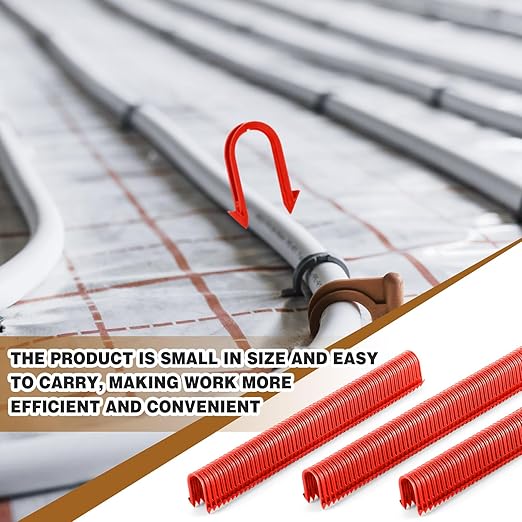 1650 Pcs Staple for Foamboard Stapler 1.65'' Staples for 1'' and 2'' Foam Board (PEX Stapler Not Included) (Red)