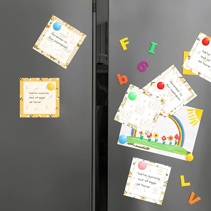 18 Pieces Bee Sticky Notes Adhesive Bee Memo Notes Self-Stick Note Pads for School Office Home Supplies Students Teachers Gift, 9 Styles