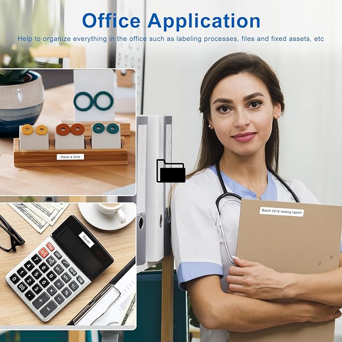 10 Pack Labelife M-K231s Label Tape Compatible with Brother P Touch M Tape M-K231 MK231 M-231 M231 12mm 0.47 1/2 for Brother Ptouch PT-M95 PT-80 PT-70 PT-65 PT-45 Label Makers, Black on White