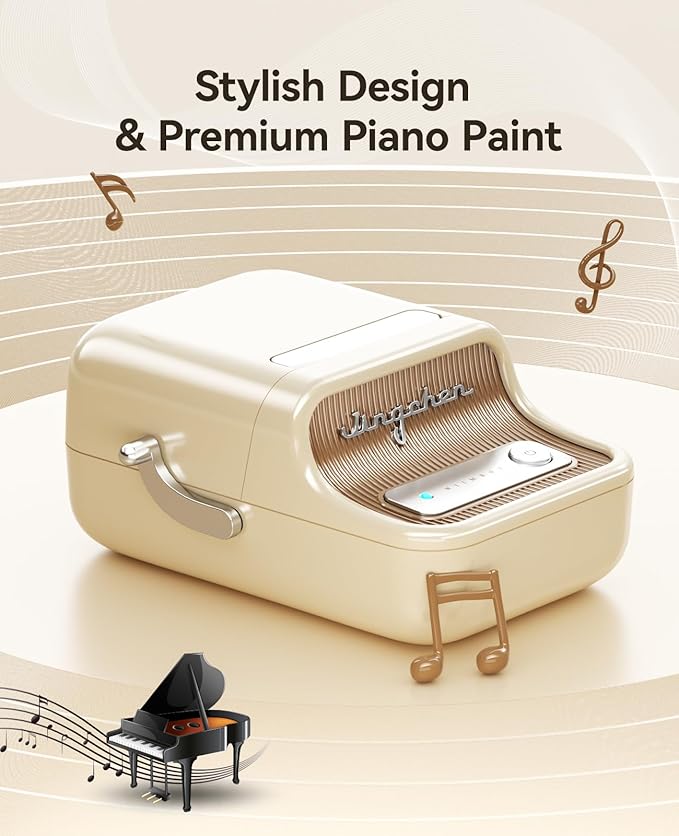 NIIMBOT B21 Label Maker Inkless Bluetooth Label Printer, 2 Inch Portable Label Machine for Small Business, Address, Logo, Clothing, Mailing, Candles, Jewelry, Sticker Printer for Gift, White