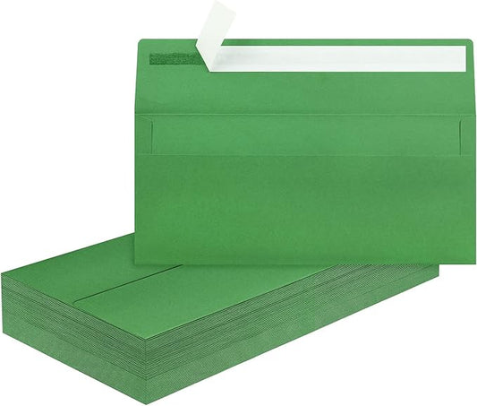50 Pcs #10 Business Envelopes, Self Seal Standard Envelopes, Windowless Business Mailing Envelopes for Office, Checks, Letters, Invoices, Statements, Wedding, Size 4-1/8 x 9-1/2 inch