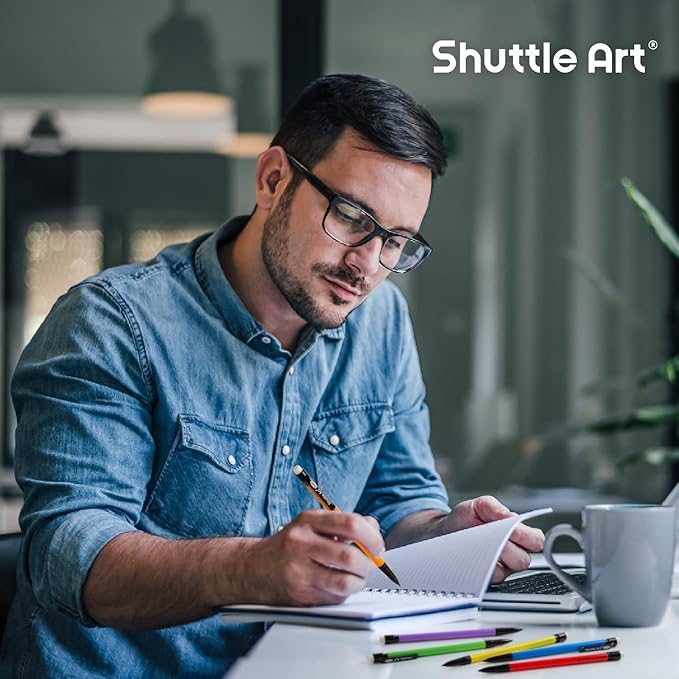 Shuttle Art Mechanical Pencils, 162 Pack Bulk Mechanical Pencils 0.7mm Medium Point, HB #2 Lead Pencils, Assorted Barrels, Office School Supplies