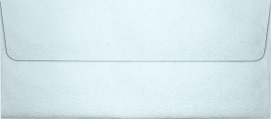LUXPaper #10 Business Envelopes | Peel & Press | 4 1/8" x 9 1/2" | Aquamarine Metallic | 80lb. Text | 50 Qty