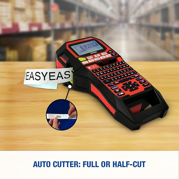 LABELWORKS Epson LW-PX900 Industrial Label Maker - Portable Handheld Label Printer Compatible with All Epson PX Tape Types