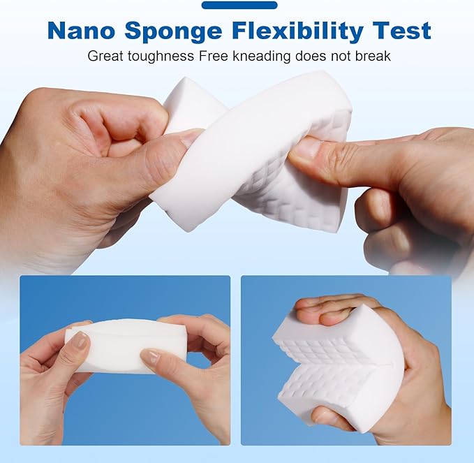Dr.Wow 50 Ct Thick Melamine Sponges 1.18in - Sink, Bathtub & Tile Cleaner(Ultra-Durable)