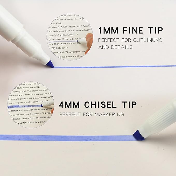 Real Mild Highlighter，25 Highlighters, Pastel Highlighter Assorted Colors Markers Dual Tip Markers Chisel and Fine Tips for Coloring, Underlining, Highlighting