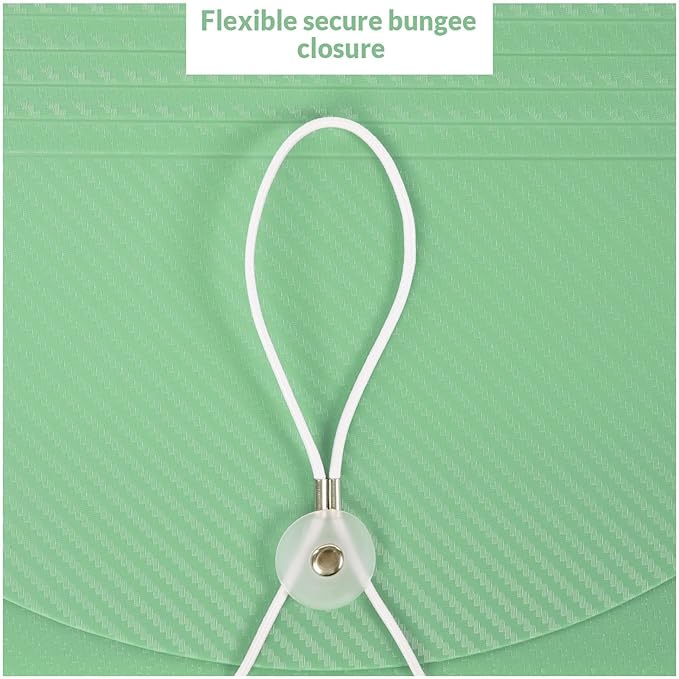 SKYDUE Accordion File Organizer, 13 Pocket Document Organizer, Expanding File Folder with Labels for Letter A4 Size, Office School Filing Use Green