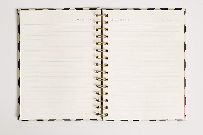 U Brands Abstract Terracotta Floral Spiral Journal with 2 Ballpoint Pens