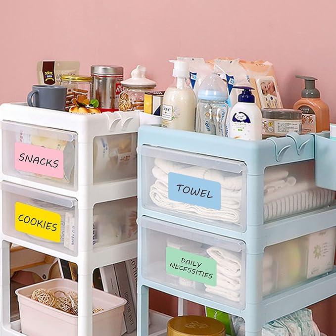 2.25" x 1.25" Multi-Purpose Direct Thermal Labels, Color Self-Adhesive Address Shipping Barcode Thermal Stickers, Compatible with Rollo & Zebra Thermal Label Printer(6 Rolls, 6000 Labels)