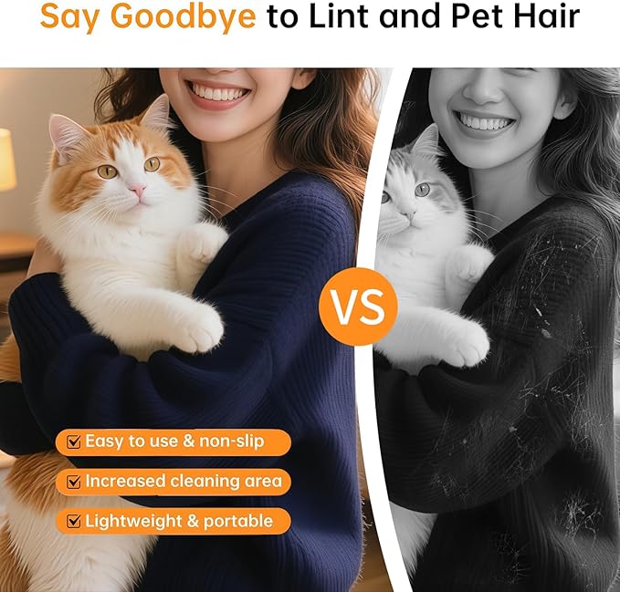 mirkir 2PCS Pet Hair Removal Glove for Cats & Dogs Five-Finger Electrostatic Magic Brush Pet Hair Remover Glove for Clothing, Couch, Carpet, Furniture, Car Seat