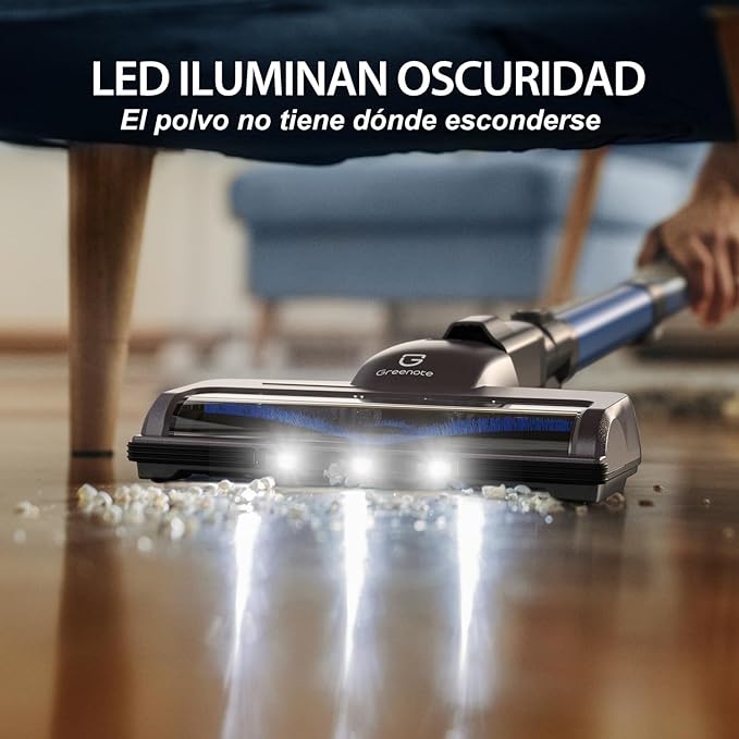 Greenote Cordless Vacuum Cleaner, 22Kpa Powerful Suction, 190W Strong Brushless Motor with 6 in 1 Lightweight Stick Vacuum, 30 Min Max Runtime Rechargeable Vacuums for Home Pet Hair Carpet Hard Floor
