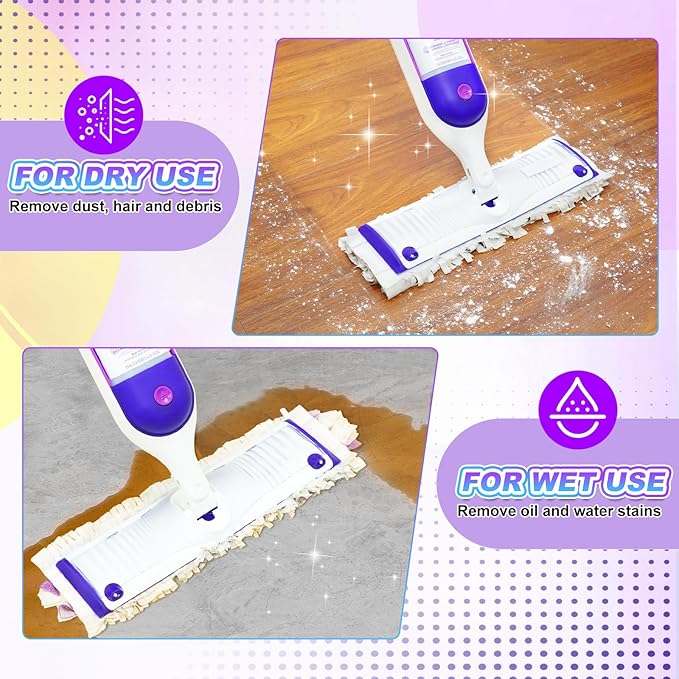 24 Pack Disposable Power Mop Refills Pads Compatible with Swiffer PowerMop Mop - Power Mop Pads Refill for Multi-Surface Floor Cleaning