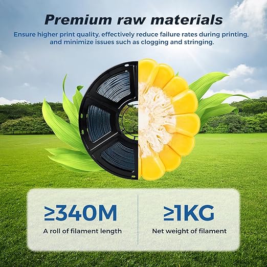 FLASHFORGE Rapid PLA Filament 1.75mm +/- 0.02mm Burnt Titanium, Max 500mm/s High Speed Printing, 3D Printer Filament 1kg(2.2lbs), Changing Colors with Light, Perfectly Hide The Layer Line