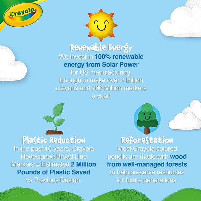 Crayola Ultra Clean Washable Markers (40ct), Colored Markers for Kids, Coloring Book Marker Set, Stocking Stuffers for Kids, Christmas & Holiday Gifts, Ages 3+