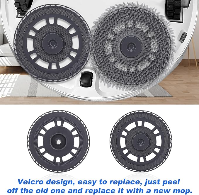Mop Pad Plate Accessories for Dreame L10s Pro Ultra Heat/L10s Ultra Gen2/X30 Ultra/X40 Ultra/L20 Ultra/X40 Master/L40 Ultra,Mova E30 Vacuum Cleaner - Board Holder Replacement Mop Tray Part Attachment