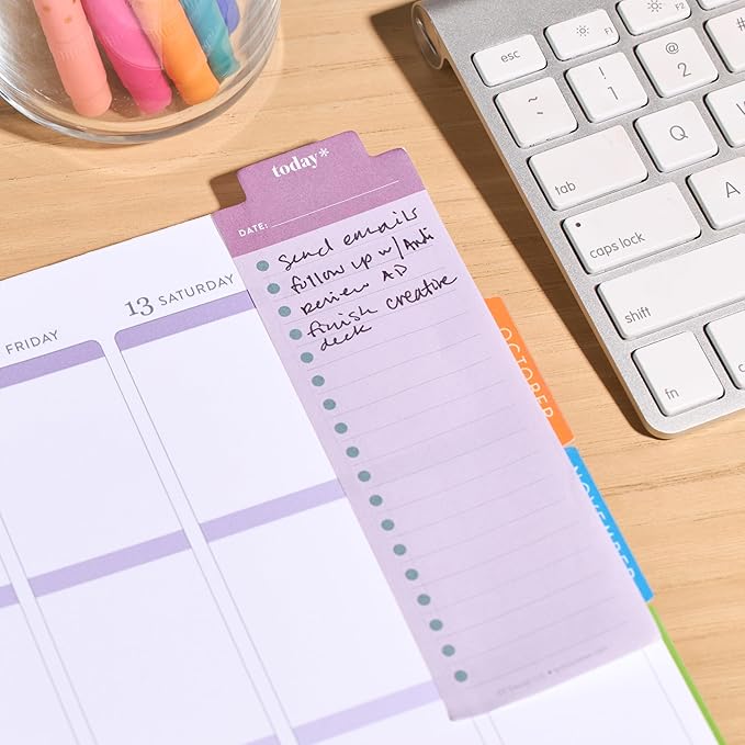 Erin Condren Daily To-Do List Sticky Notes and Bookmark for Everyday Productivity and Checklists, Use as Tab or Bookmark in Notebooks, Planners, Journals