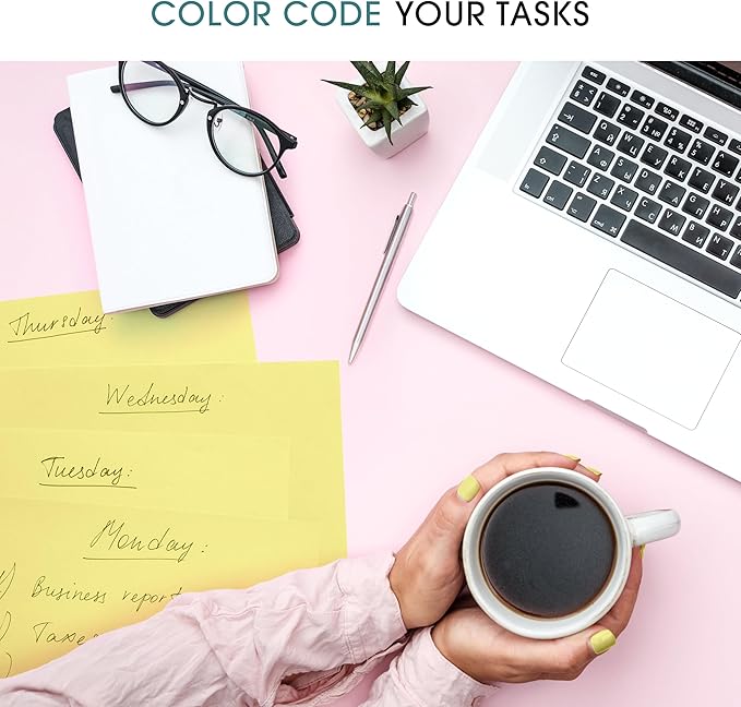 Colored Paper 500-Sheets - Yellow Paper, 8.5 x 11 Colored Printer Paper, Arts & Crafts, DIY Projects - School & Office Supplies - Pastel Copy Paper, 1 Ream, Made in the USA