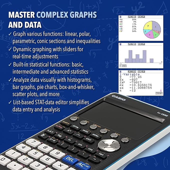 CASIO PRIZM FX-CG50 Color Graphing Calculator