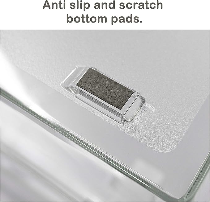 Acrimet Facility 3 Tier Letter Tray, Front Load, Letter Size/A4, Desktop File Organizer, Plastic (Clear Crystal Color)