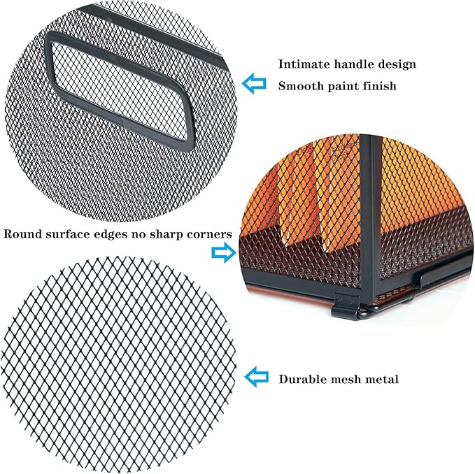 SETTFRFE Letter Size Hanging Folder Organizer,Metal Mesh Hanging File Folder Box,Office File Baskets,Black