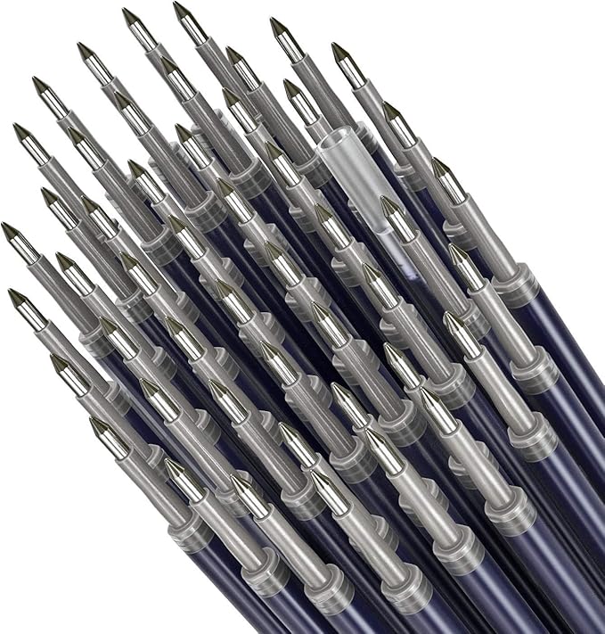 ARTEZA Gel Pen Refills, Pack of 50 – Blue Ink Rollerball Refills with Fine Tip, Quick-Drying, Non-Toxic, for Office, School & Everyday Writing