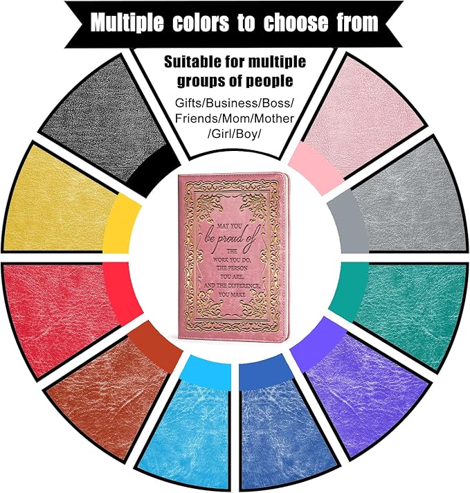 LBWCER Pink Notebook May you be proud of the work you do, Cute Notebooks for Women,Social Worker Notebook,Meeting NotebookTravel Journal (May pink)