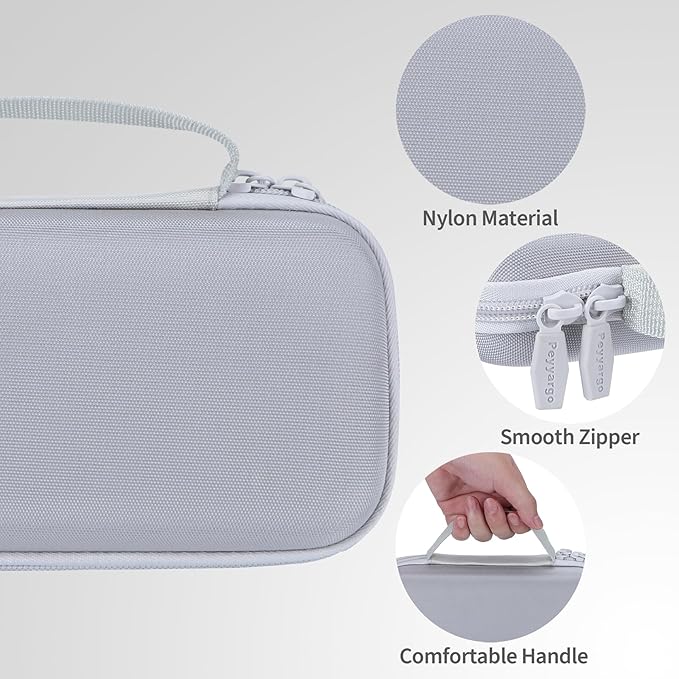 Storage Case Compatible with Texas Ti-84 Plus CE/TI-84 Plus/TI-Nspire CX II CAS/TI-Nspire CX II/TI-83 Plus/TI-89 Titanium/TI-85/TI-86 Calculator (White)