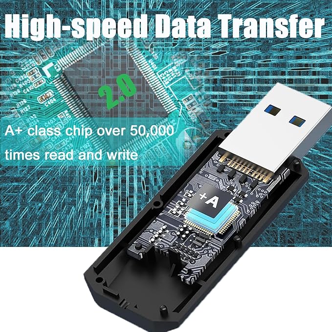 64GB Swivel USB 2.0 Flash Drive 10Pack USB Drive 64GB Pack of 10 USB Memory Stick Bulk - Portable Thumb Drive 10 Pack for Data Storage and File Sharing in Home & Office