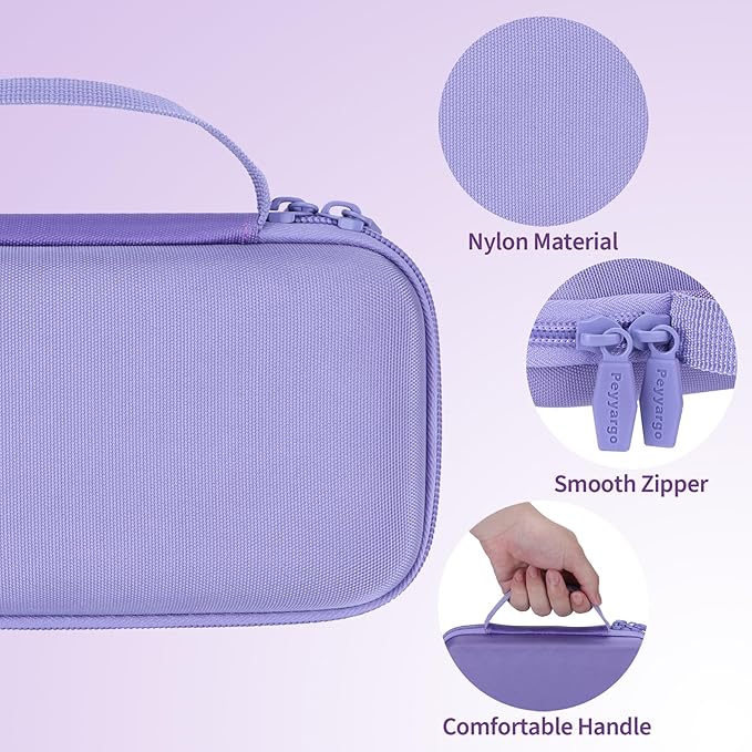 Storage Case Compatible with Texas Ti-84 Plus CE/TI-84 Plus/TI-Nspire CX II CAS/TI-Nspire CX II/TI-83 Plus/TI-89 Titanium/TI-85/TI-86 Calculator (Lilac)