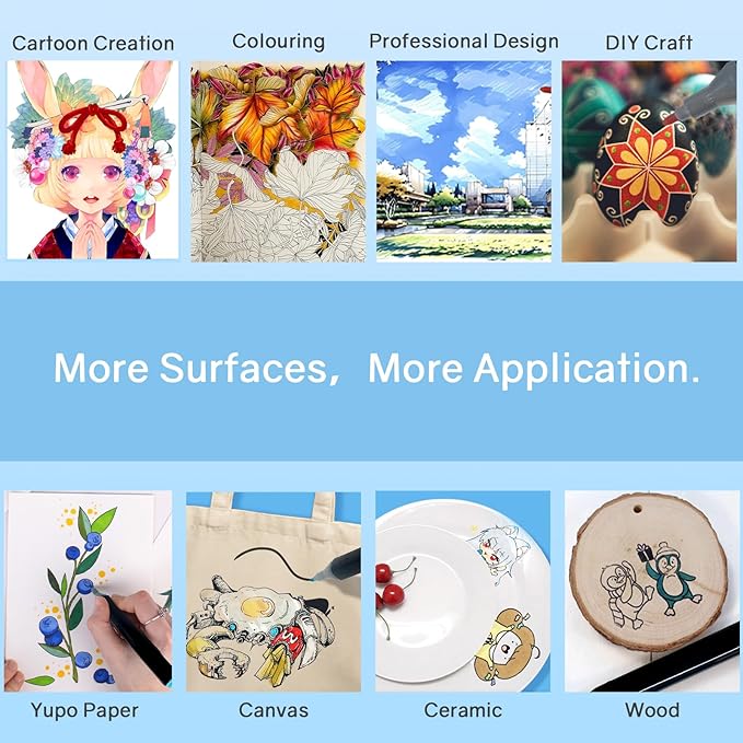 262 Colors Alcohol Markers, Art Markers for Artists with Coloring App, Dual Tip Marker for Adult Painting Sketching Drawing with Travel Case Great Gift Idea