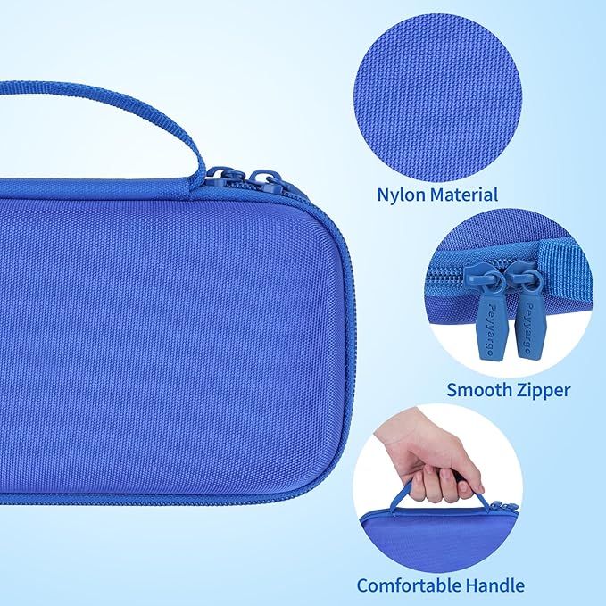 Storage Case Compatible with Texas Ti-84 Plus CE/TI-84 Plus/TI-Nspire CX II CAS/TI-Nspire CX II/TI-83 Plus/TI-89 Titanium/TI-85/TI-86 Calculator (Sky Blue)