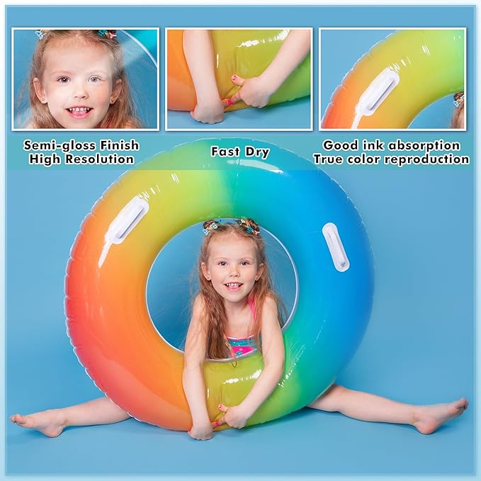 Koala Semi-Gloss Photo Paper 8.5X14 Inches 100 Sheets for Inkjet and Laser Printers Use DYE INK 48LB 180gsm Legal Size Professional Paper