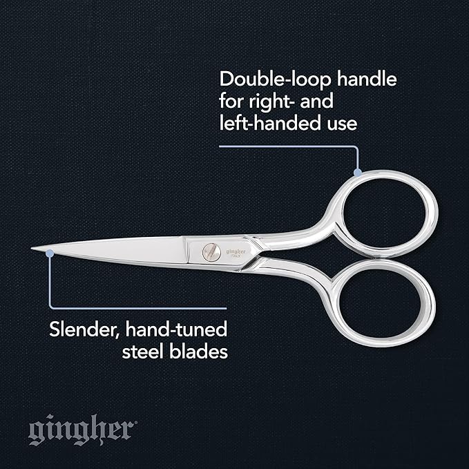 Gingher Embroidery Scissors 4"