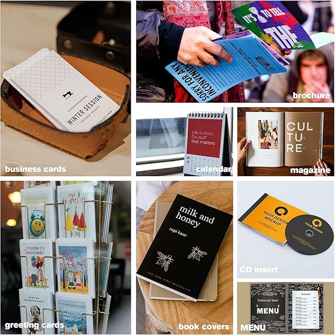 Uinkit 120 Sheets Presentation Paper Matte 8.5x11 Inkjet 48lb 180gsm Single Side Printable Photo for All Dye Ink Inkjet Printers