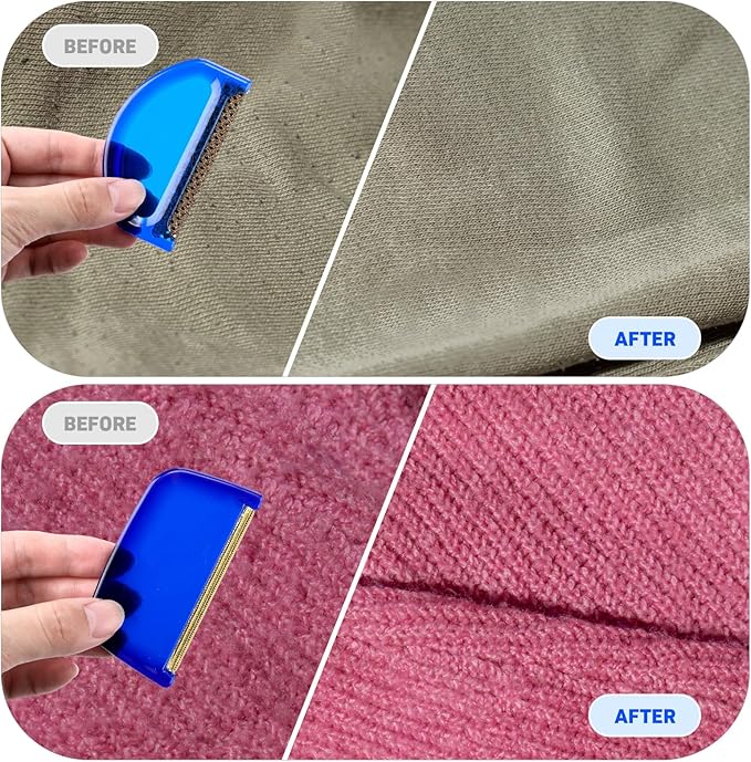Boao 20 Pieces Sweater Combs to Remove Pilling Sweater Defuzzer Multi-Fabric Shaver and Cashmere Comb Wool Pilling Remover Pills, Fuzz from Clothes